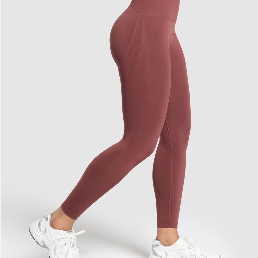 Women's Gymshark Burgundy (Red Brick) Leggings XXL NWT